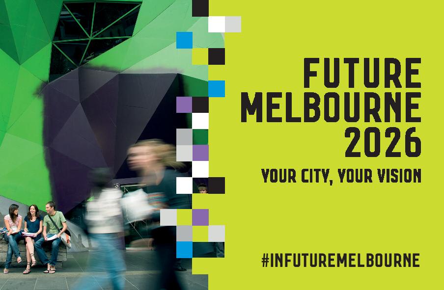 Future Melbourne 2026 postcard